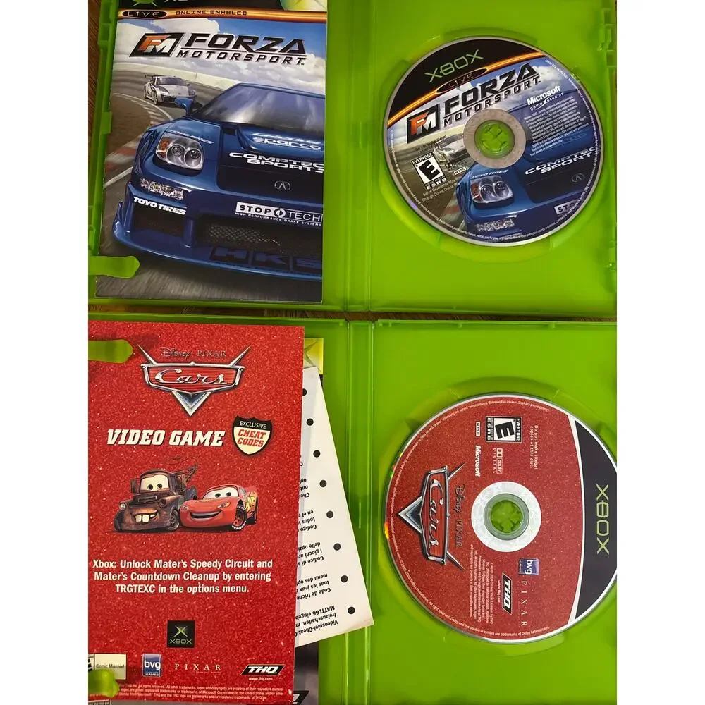 Xbox Racing game bundle 2 games Disney Pixar Cars & Forza Motorsport Microsoft